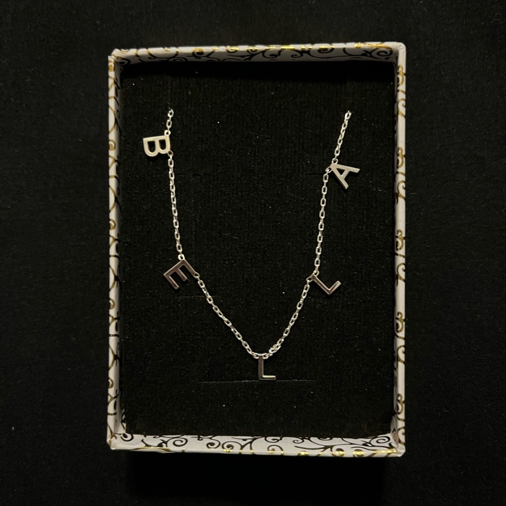 Bella name necklace